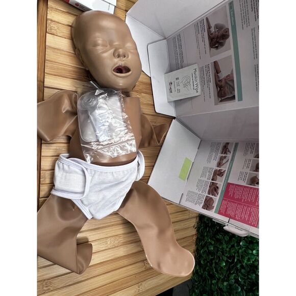 Infant CPR Anytime Kit AHA Heart Association DVD Training + Baby Manikin - Picture 10 of 12